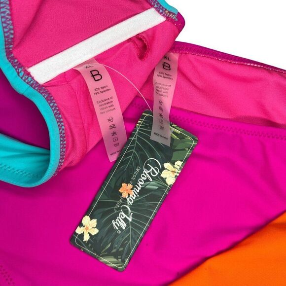 Blooming Jelly Women's Size XL Colorful High Waisted Full Coverage Bikini - Picture 9 of 9